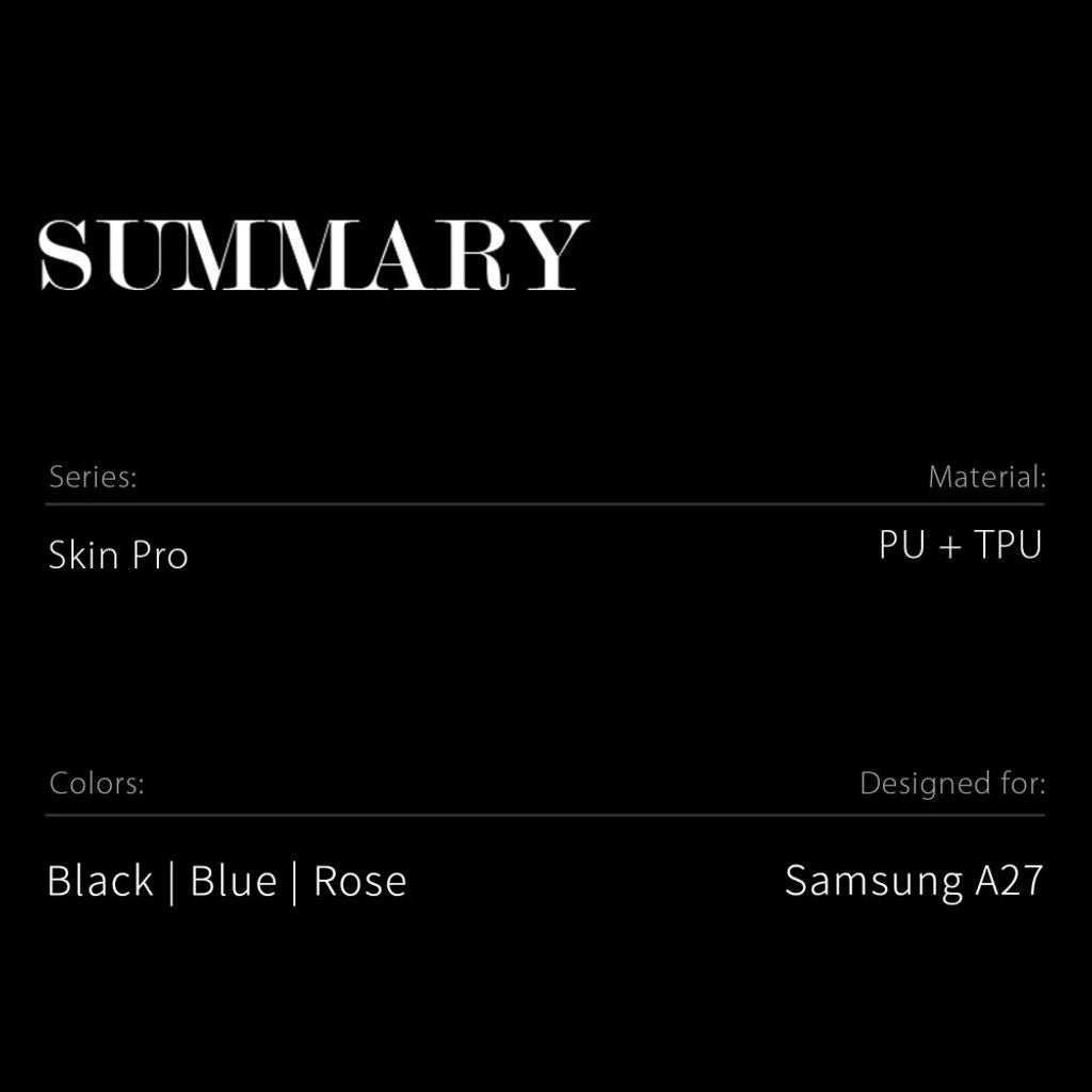 Dux Ducis Samsung Galaxy A27 Kotelo Skin Pro Series Sininen