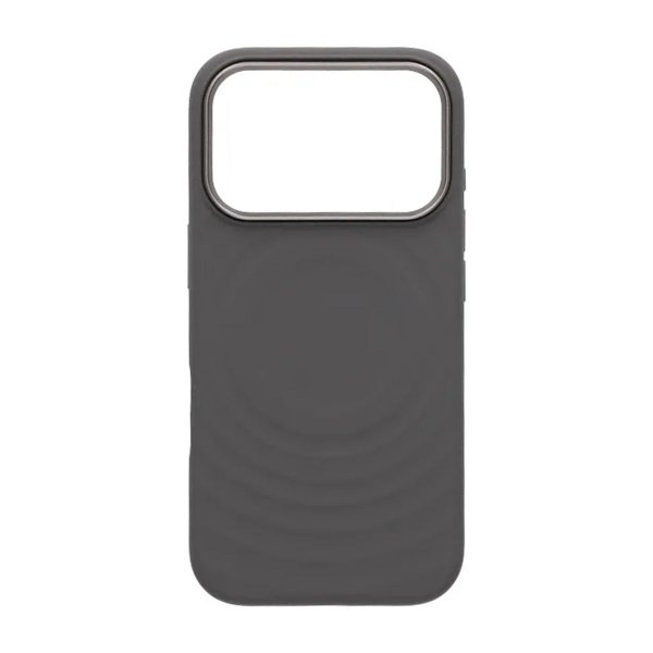 iPhone 17 Pro Silikonkuori MagSafe Tummanharmaa