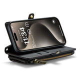 CaseMe iPhone 15 Pro Kotelo C36 Series Musta