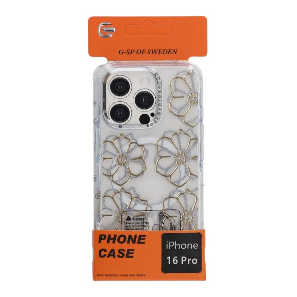 iPhone 16 Pro Kuori Kuvio MagSafe Kukat
