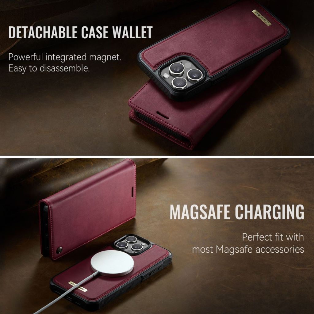 CaseMe iPhone 13 Pro Kotelo C49 Series Punainen