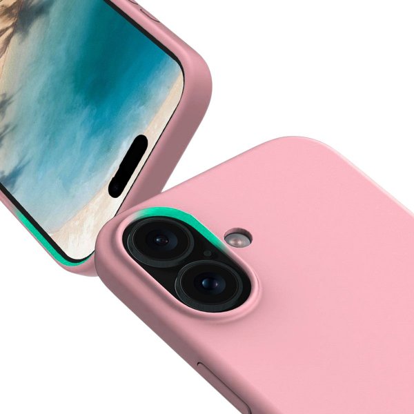 Rvelon iPhone 17 -kuori silikoni MagSafe, pinkki