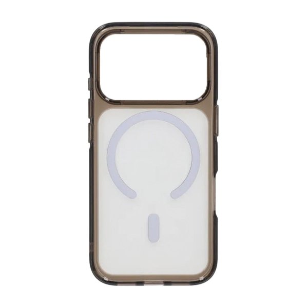iPhone 17 Pro Max Kuori TPU MagSafe Musta Läpinäkyvä