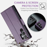 CaseMe Samsung Galaxy S24 Ultra Kotelo 023 Series Violetti