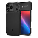 Spigen iPhone 17 Pro -kuori Optik Armor MagFit Musta