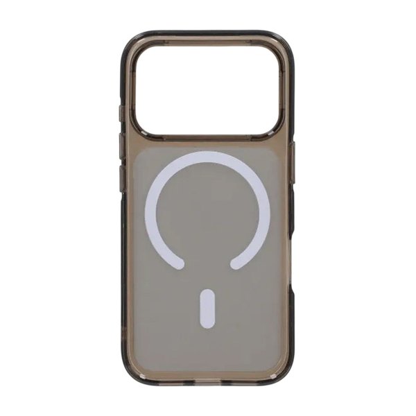 iPhone 17 Pro -kuori TPU MagSafe Musta Läpinäkyvä