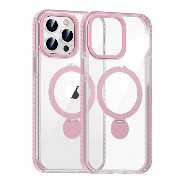 iPhone 15 Pro Kuoret Rengasjalusta MagSafe Pinkki
