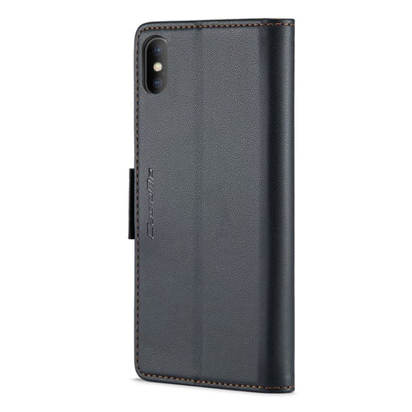 CaseMe iPhone Xs Max Kotelo 023 Series Musta