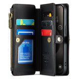 CaseMe iPhone 15 Pro Kotelo C36 Series Musta