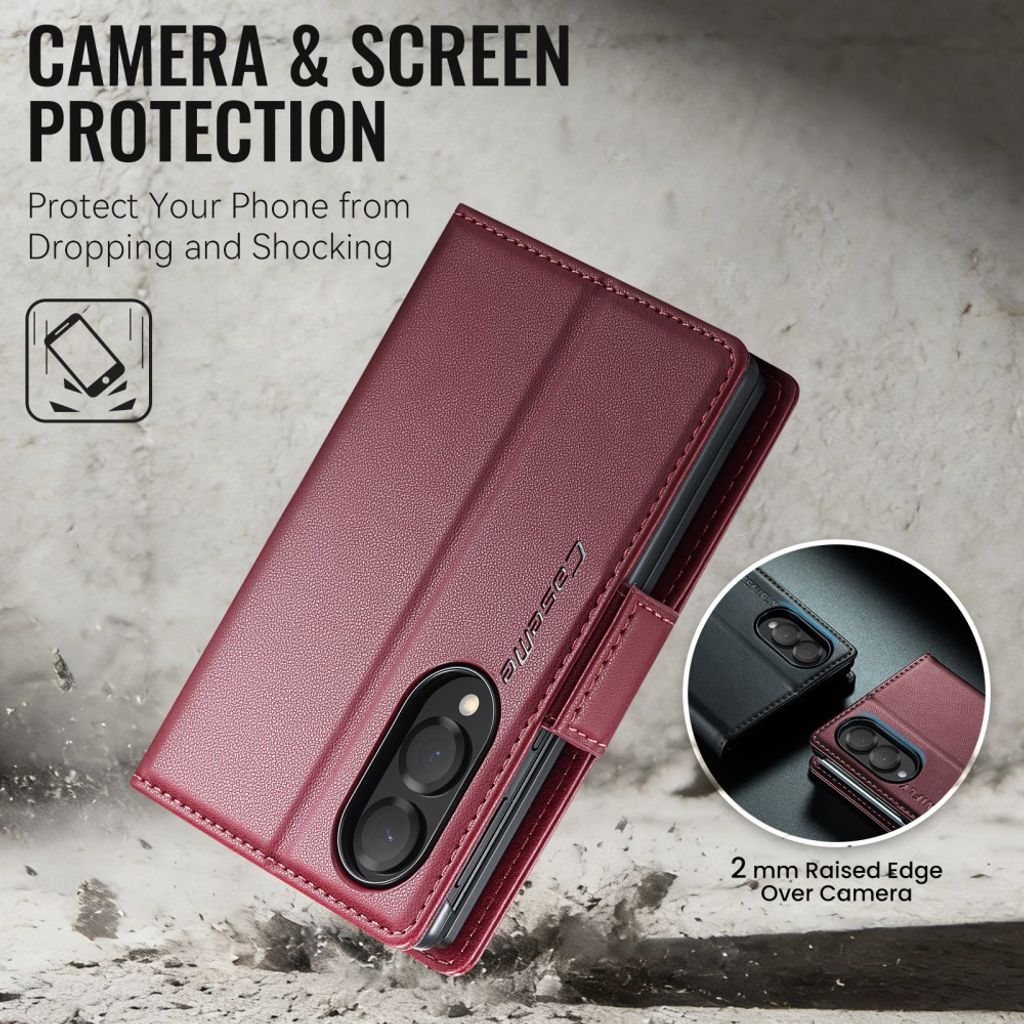 CaseMe Samsung Galaxy Z Fold 8 Kotelo 023 Series Punainen