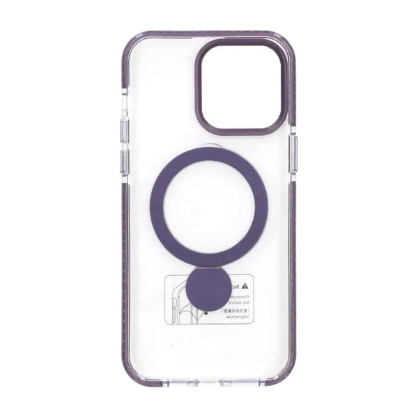 iPhone 15 Pro Max Kuori Sormusteline MagSafe Violetti