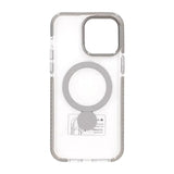 iPhone 15 Pro Max Kuori Rengasjalusta MagSafe Musta Läpinäkyvä