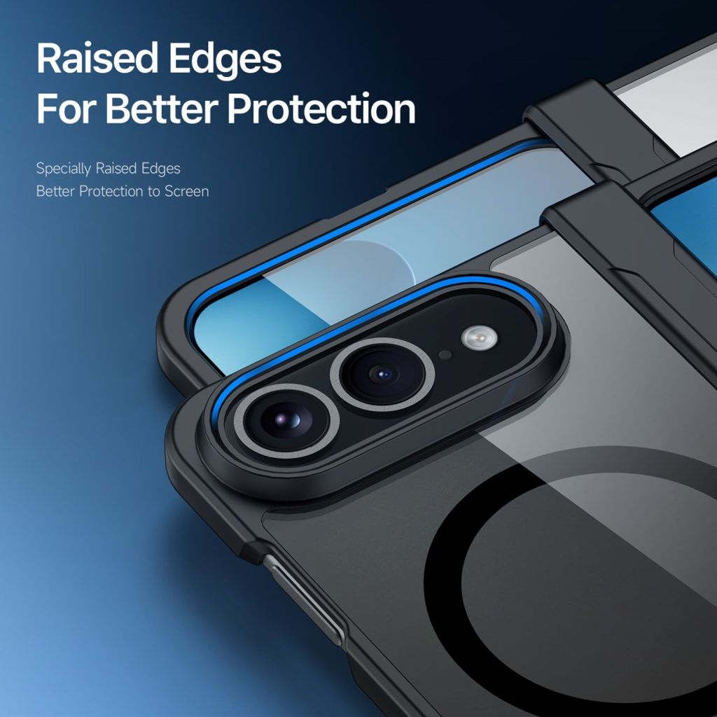 Dux Ducis iPhone Duo Kuori Gångjärnsskydd Aimo Series MagSafe Musta