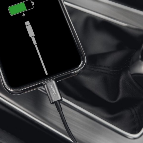 Moshi-latauskaapeli USB-A–Lightning 3m musta