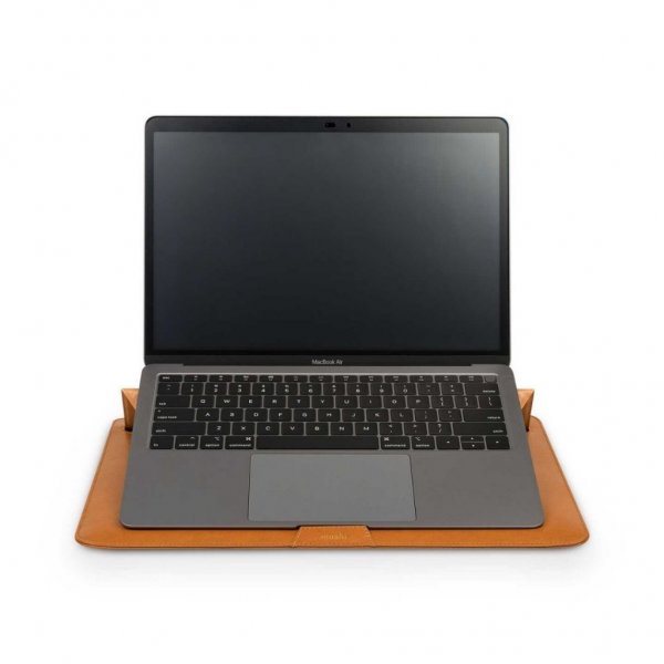 Moshi Muse 3-in-1 Slim Laptop Sleeve 13" karamellinruskea