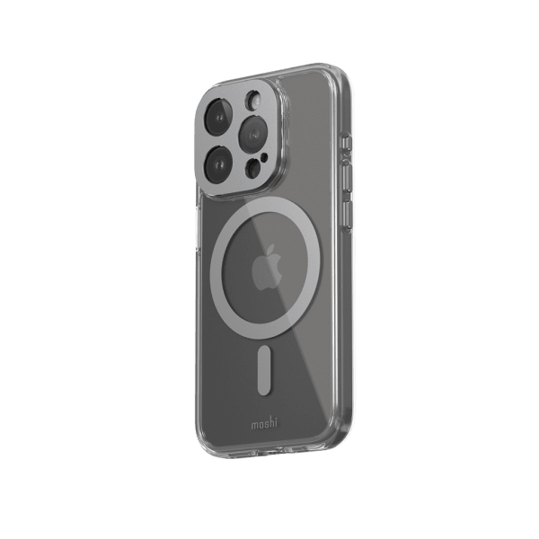 Moshi iPhone 15 Pro -suojakuori iGlaze MagSafe Meteorite Gray