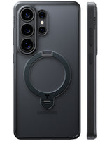 Torras Samsung Galaxy S26 Ultra Kuori Ostand Q3 Spin Obsidian Black