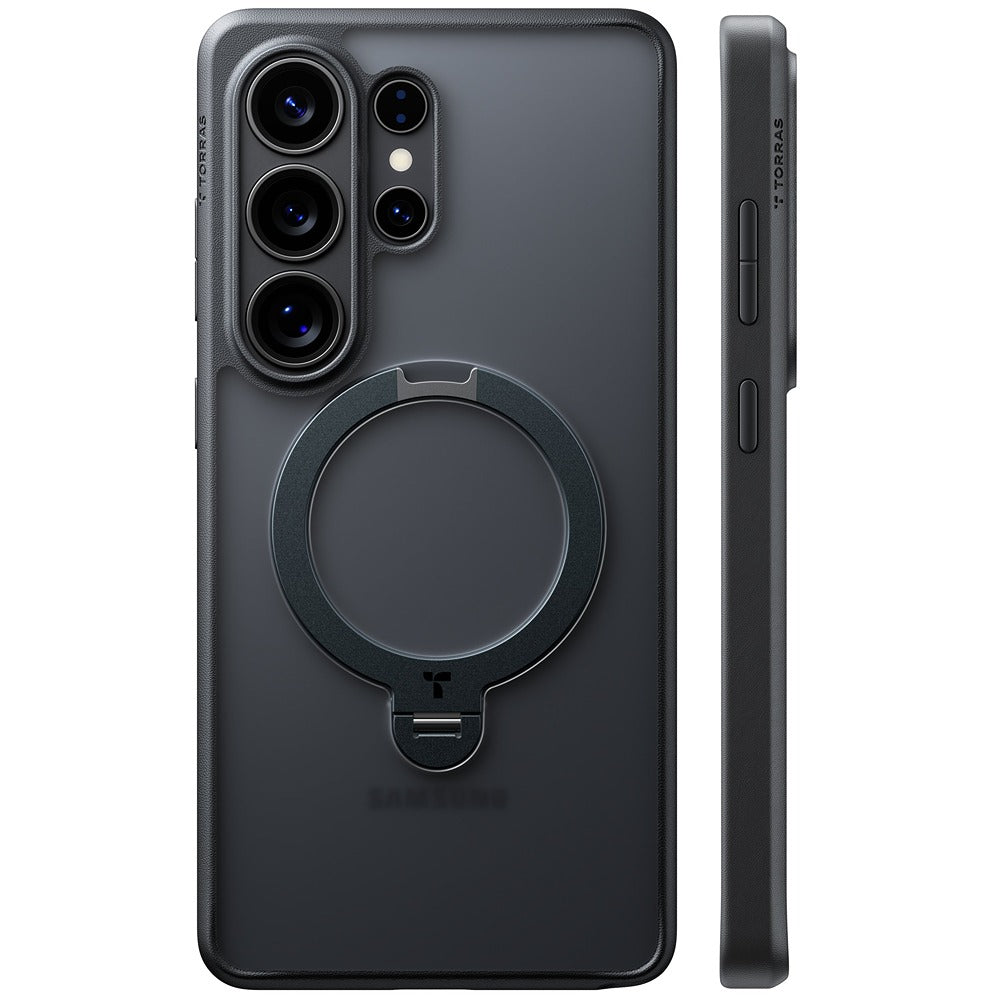 Torras Samsung Galaxy S26 Ultra Kuori Ostand Q3 Spin Obsidian Black