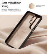 Torras Samsung Galaxy S26 Ultra Kuori Ostand Q3 Vegskin Obsidian Black