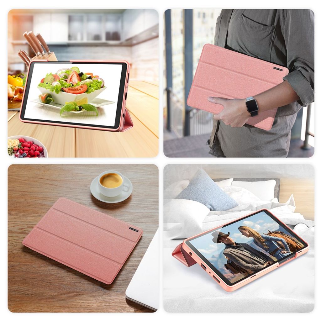 Dux Ducis Samsung Galaxy Tab A9/Galaxy Tab A11 Kotelo DOMO Series Vaaleanpunainen
