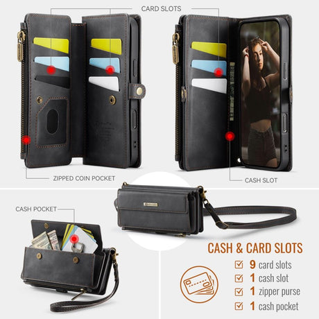 CaseMe iPhone 17 Pro Max/iPhone 18 Pro Max Kotelo C39 Series Musta