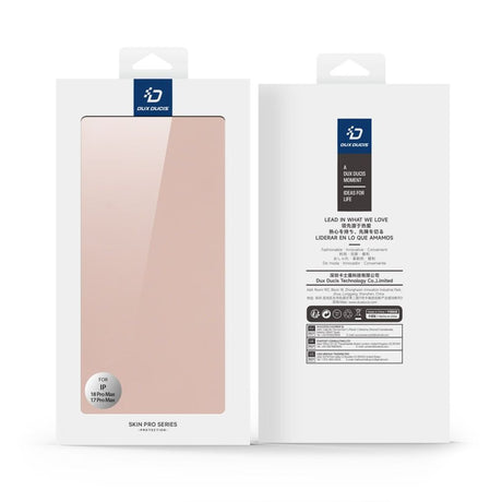 Dux Ducis iPhone 17 Pro Max/iPhone 18 Pro Max Kotelo Skin Pro Series Vaaleanpunainen