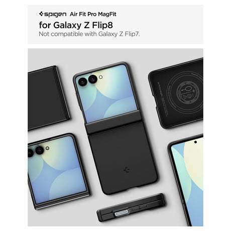 Spigen Samsung Galaxy Z Flip 8 Kuori Air Fit Pro MagFit Musta