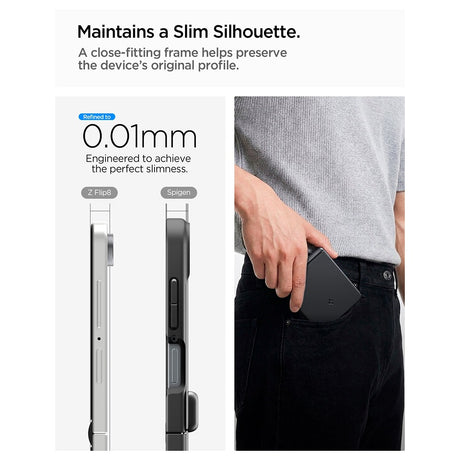 Spigen Samsung Galaxy Z Flip 8 Kuori Air Fit Pro MagFit Musta