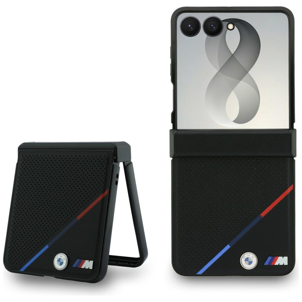 BMW Samsung Galaxy Z Flip 8 Kuori Tricolor Stripe Musta