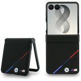 BMW Samsung Galaxy Z Flip 8 Kuori Tricolor Stripe Musta