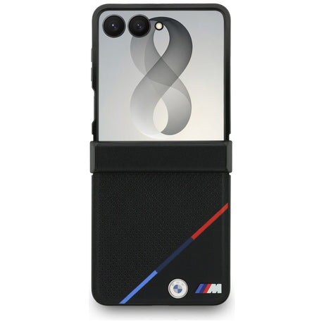 BMW Samsung Galaxy Z Flip 8 Kuori Tricolor Stripe Musta