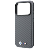 BMW iPhone 18 Pro Kuori M Carbon Metal Logo Harmaa