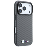 BMW iPhone 18 Pro Max Kuori M Carbon Metal Logo Harmaa