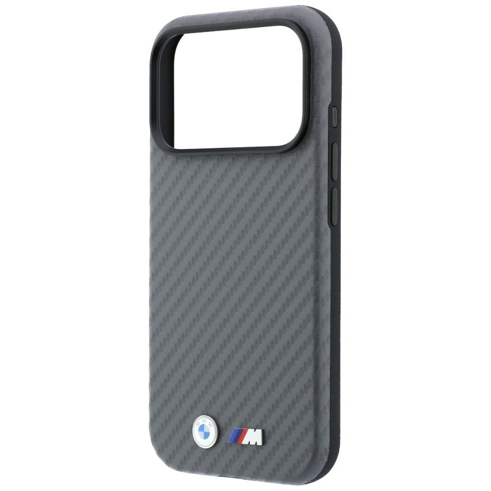BMW iPhone 18 Pro Max Kuori M Carbon Metal Logo Harmaa