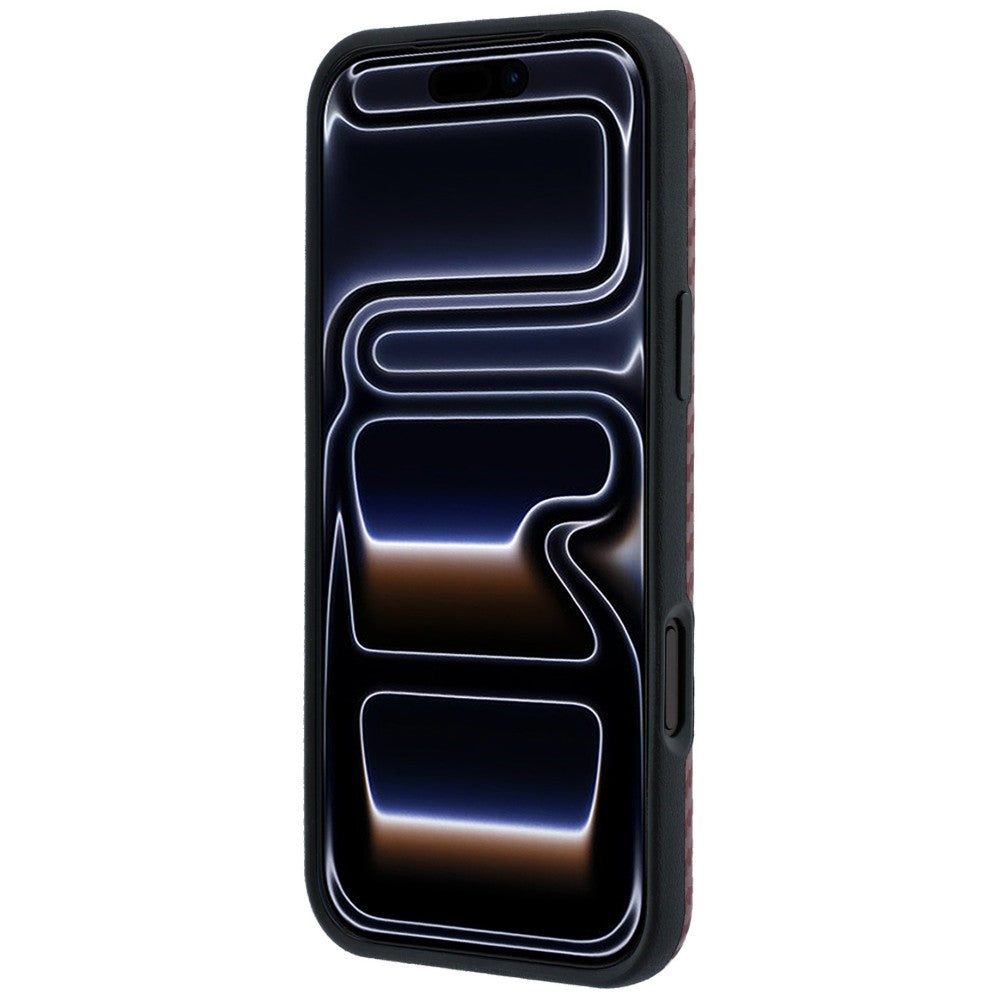 BMW iPhone 17 Pro Max/iPhone 18 Pro Max Kuori M Carbon Metal Logo Burgundy