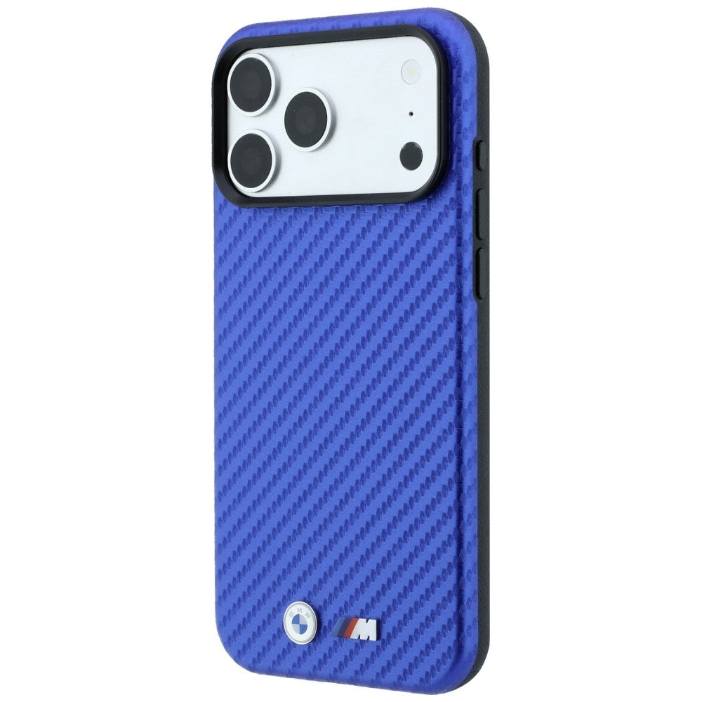 BMW iPhone 17 Pro/iPhone 18 Pro Kuori M Carbon Metal Logo Sininen