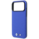 BMW iPhone 17 Pro/iPhone 18 Pro Kuori M Carbon Metal Logo Sininen