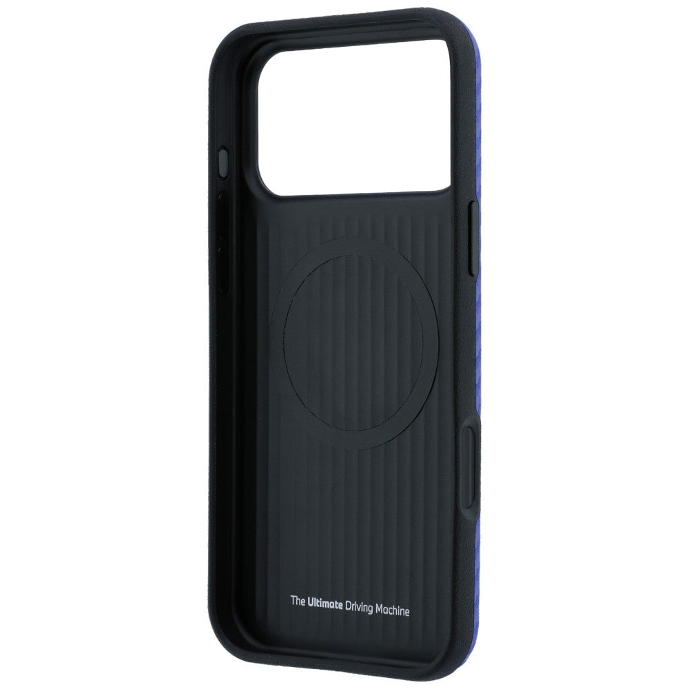BMW iPhone 17 Pro Max/iPhone 18 Pro Max Kuori M Carbon Metal Logo Sininen