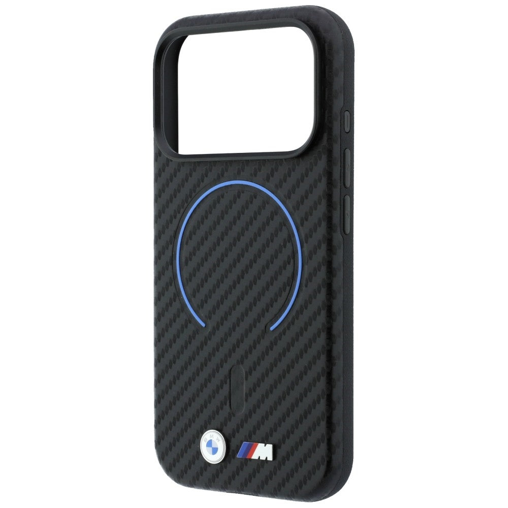 BMW iPhone 17 Pro/iPhone 18 Pro Kuori M Carbon Printed Ring Musta