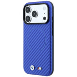 BMW iPhone 17 Pro/iPhone 18 Pro Kuori M Carbon Printed Ring Sininen