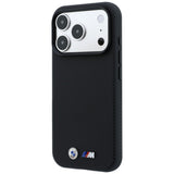 BMW iPhone 17 Pro/iPhone 18 Pro Kuori M Quadrille Kevlar Metallilogo Musta