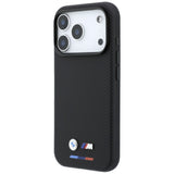BMW iPhone 17 Pro/iPhone 18 Pro Kuori M Quadrille Kevlar Tricolor & Metal Logo Musta