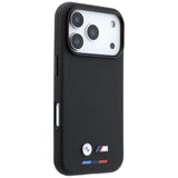 BMW iPhone 17 Pro Max/iPhone 18 Pro Max Kuori M Quadrille Kevlar Tricolor & Metal Logo Musta
