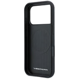 BMW iPhone 17 Pro Max/iPhone 18 Pro Max Kuori M Quadrille Kevlar Tricolor & Metal Logo Musta
