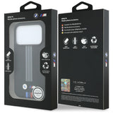 BMW iPhone 17 Pro/iPhone 18 Pro Kuori M Quadrille Kevlar Kolmiväriset raidat Musta
