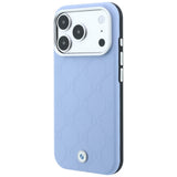 BMW iPhone 17 Pro/iPhone 18 Pro Kuori Debossed tikattu Sininen