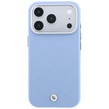 BMW iPhone 17 Pro/iPhone 18 Pro Kuori Debossed tikattu Sininen