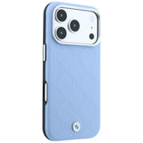 BMW iPhone 17 Pro/iPhone 18 Pro Kuori Debossed tikattu Sininen