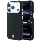 BMW iPhone 17 Pro/iPhone 18 Pro Kuori Centered Deboss Musta