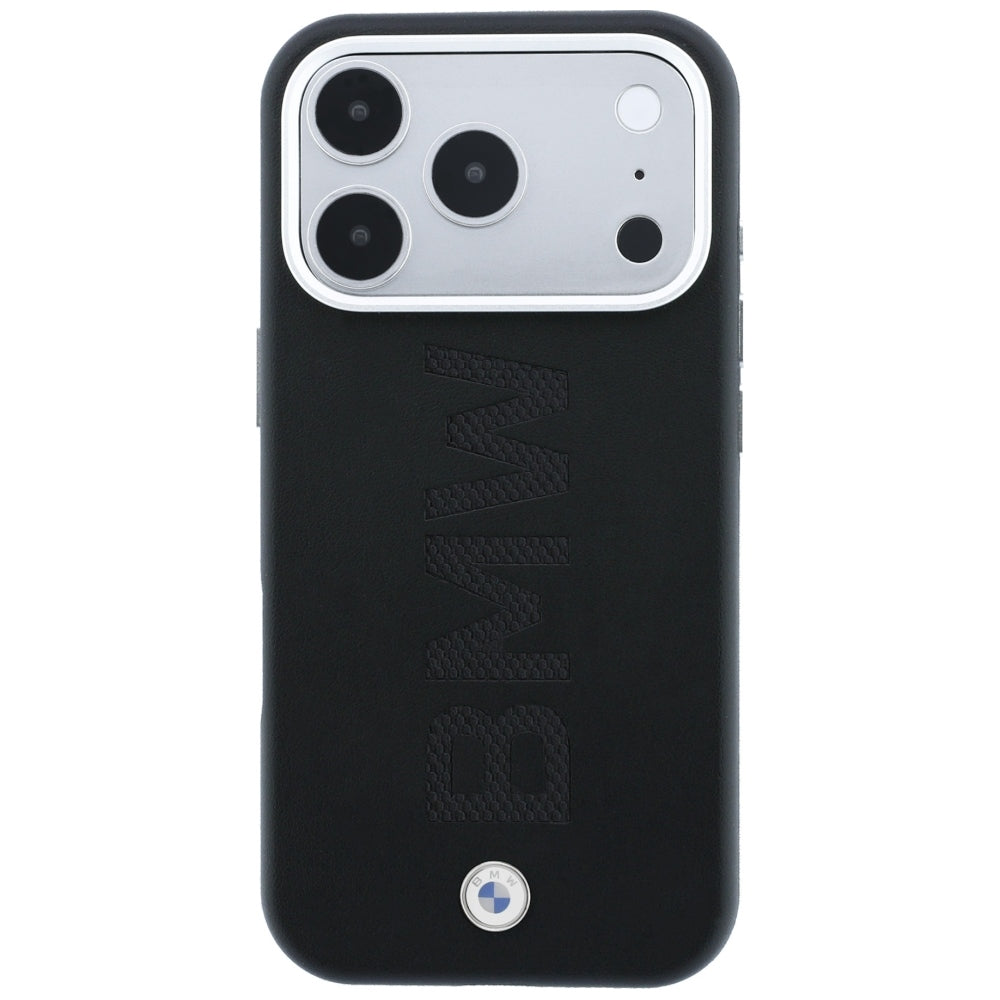 BMW iPhone 17 Pro/iPhone 18 Pro Kuori Centered Deboss Musta